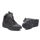 Кросівки тактичні чоловічі демісезонні, кросівки тактичні чоловічі, натуральна шкіра та кордура, розмір 45, Bounce ar. TRFI-2345, колір чорний - зображення 6