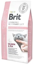 Сухой корм для кошек Brit VD Hypoallergenic при аллергии с лососем и горохом