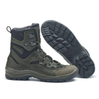Берці зимові черевики тактичні чоловічі, туфлі тактичні чоловічі берці зимові, натуральна шкіра, розмір 41, Bounce ar. PI-SA-8241, колір хакі - зображення 3