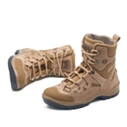 Берці зимові черевики тактичні чоловічі, туфлі тактичні чоловічі берці зимові, натуральна шкіра, розмір 42, Bounce ar. YQ-FD-8242, колір койот - зображення 5
