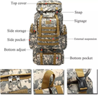 Рюкзак тактический, походный на 80 литров Пиксель - изображение 4