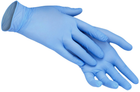Перчатки нитриловые смотровые Квітка Pro Нестерильные без пудры M 100 шт Синие (110-1272-M) - изображение 3