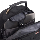 Похідний чоловічий рюкзак 7225 Backpack, Чорний рюкзак з водовідштовхуючим чохлом на 35л (VS7005315) - зображення 3
