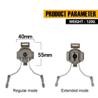 Набор тактических адаптеров IDOGEAR для шлема Helmet ARC Rail olive - изображение 6