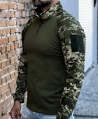 Рубашка мужская военная тактическая с липучками ВСУ (ЗСУ) Пиксель Ubaks Убакс 54 размер 7245 хаки - изображение 1