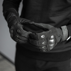 Перчатки Тактические полнопалые с накладкой Черный L SSpe1 310 - изображение 2