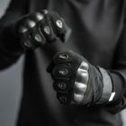 Перчатки Тактические полнопалые с накладкой 001 Черный XL SSpe1 310 - изображение 4