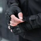 Перчатки Тактические черный казак беспалые с накладкой Черный M SSpe1 213 - изображение 4