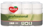 Бумажные полотенца Ruta Professional 2 слоя 8 рулонов (4820202893639)