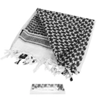Военная арафатка-шемаг Dominator 100x100см бело-черная - изображение 3
