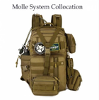 Армійський рюкзак 30L з чохлом для фляги Захисник 169 хакі - зображення 12