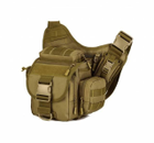 Мужская военная наплечная сумка Защитник 113 хаки - изображение 2