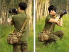 Мужская военная наплечная сумка Защитник 113 хаки - изображение 11