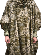 Военный дождевик пончо пиксель, армейский плащ накидка от дождя розмір ONE SIZE - изображение 4