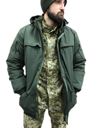 Тактическая куртка хаки всу мужская, зимняя утепленная с капюшоном Размер 48-50 рост 179-191 - изображение 5