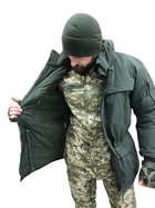 Тактическая куртка хаки всу мужская, зимняя утепленная с капюшоном Размер 52-54 рост 167-179 - изображение 8