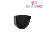 Заглушка желоба правая RAINWAY 130 система Графитовая
