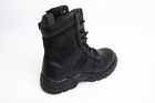 Берці тактичні. Чоловічі ультралегкі бойові черевики Мaxsteel 46 Hi-legs Black (304мм) чорні - зображення 9
