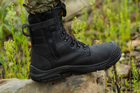Берці тактичні. Чоловічі бойові черевики з водостійкою мебраною Мaxsteel Waterproof Black 41 (271мм) чорні - зображення 7
