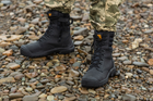 Берцы тактические. Мужские боевые ботинки с водостойкой мебраной Maxsteel Waterproof Black 44 (290мм) чёрные - изображение 4