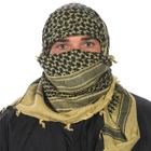 Тактический шемаг куфия шарф CAMCON Shemagh 6103 Desert Tan (пустельний)/Чорний - изображение 1