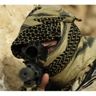 Тактический шемаг куфия шарф CAMCON Shemagh 6103 Desert Tan (пустельний)/Чорний - изображение 3