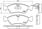 Гальмівні колодки дискові Brembo (P59017)
