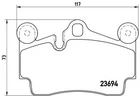 Гальмівні колодки дискові Brembo (P85070)