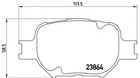 Гальмівні колодки дискові Brembo (P83054)