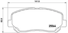 Колодка тормозов. диск. MAZDA CX-5 2.0 2.2D 2011 - передн. (выр-во BREMBO) Brembo (P49045)