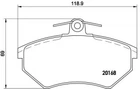 Гальмівні колодки дискові Brembo (P85011)