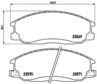 Тормозные колодки дисковые Brembo (P30013)