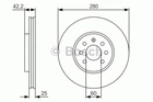 ДИСК тормозной передний PREMIUM2 BOSCH 0 986 479 S55 Bosch (0986479S55)