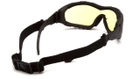 Защитные очки Pyramex V3T (amber) Anti-Fog, жёлтые - изображение 2
