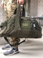 Універсальна тактична військова сумка MIL-TEC US Combat Parachute Cargo Medium 54 л, ОРИГІНАЛ, олива - зображення 1