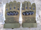 Перчатки военные тактические палые Oakley олива - изображение 4