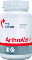 Пищевая добавка Vet Expert ArthroVet для поддержания здоровья функции хрящей и суставов у кошек и собак 60 таблеток (5907752658211)
