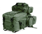 Рюкзак тактичний, військовий MT50, 50 л. з підсумками та MOLLE Green - зображення 5