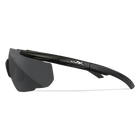 Захисні балістичні окуляри Wiley X SABER ADV Сірі лінзи/матова чорна оправа (без кейсу) - зображення 5