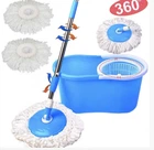 Швабра Spin Mop 360 с турбо отжимом и ведром с корзиной центрифугой ART-3384