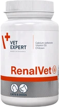 Харчова добавка Vet Expert RenalVet для підтримки функцій нирок у кішок і собак 60 шт (5902768346275)