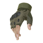 Тактические перчатки беспалые Oakley олива размер M (11688) - изображение 1