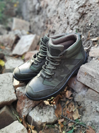 Тактичні зручні чоловічі черевики темно-зелені розмір 44 - зображення 5