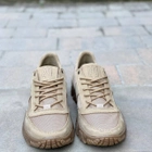 Тактические бежевые мужские кроссовки изнубука и нейлоновой кордуры размер 42 - изображение 3