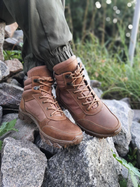 Тактичні чоловічі черевики з трековою підошвою коричневі розмір 37 - зображення 4