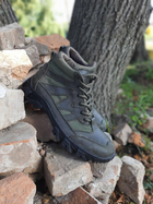 Тактичні зручні чоловічі черевики темно-зелені розмір 37 - зображення 3