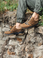 Тактические мужские кроссовки в цвете коричневые размер 40 - изображение 1