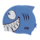 Шапочка для плавання дитяча Zoggs Character Silicone Cap акула синя 300710.BL