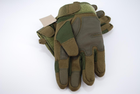 Перчатки тактические с пальцами 9053_M_Olive - изображение 5