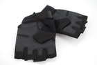 Перчатки тактические без пальцев c карбоновыми накладками 9068_L_Black - изображение 3